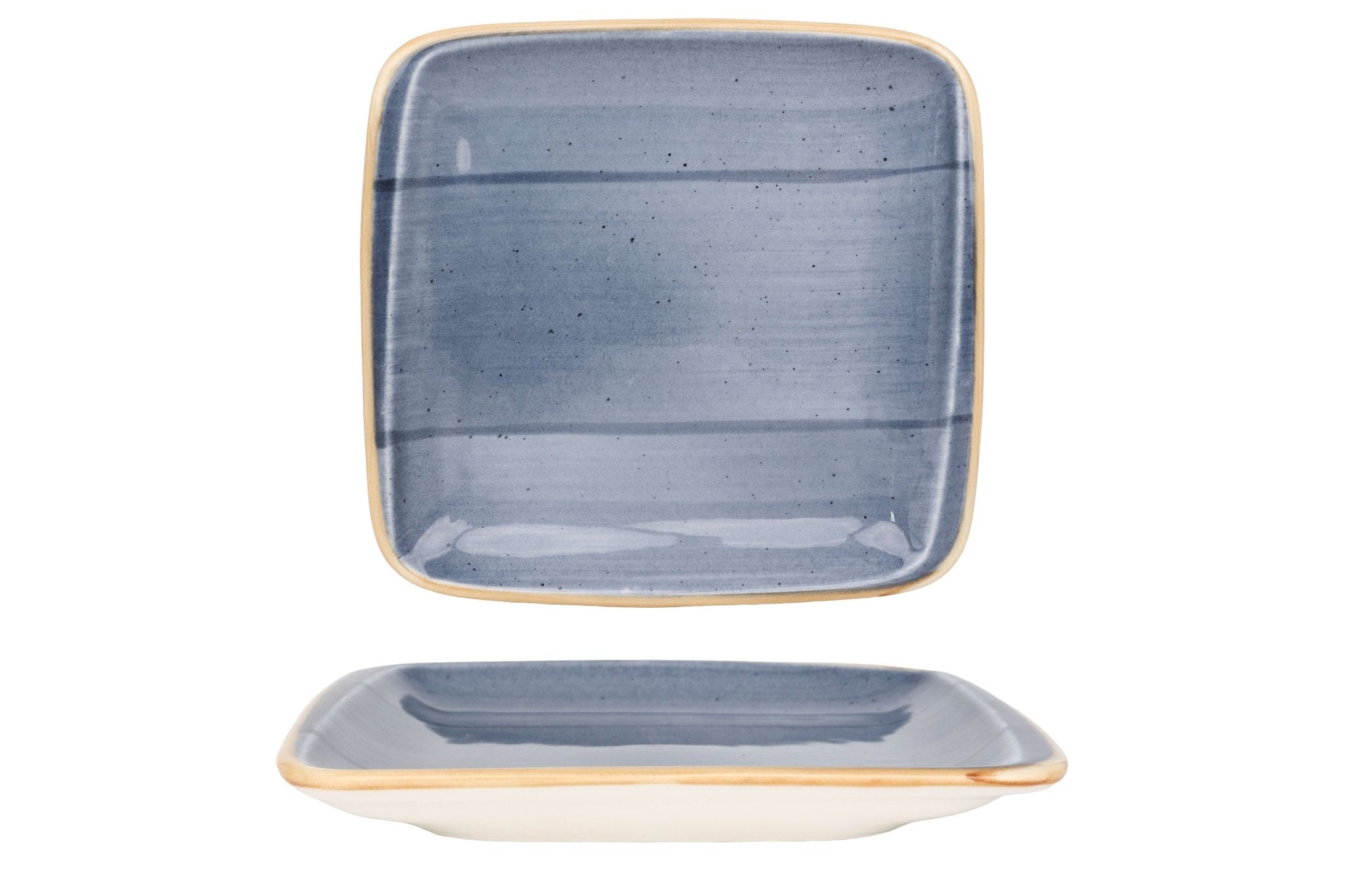 Aura Dusk Service Plate 15x14 cm - Elegant Porcelain Dinner Plate for Fine Dining, Wedding & Special Occasions - Set of 6 White Ceramic Plates for Restaurant, Home Decor & Gift Giving