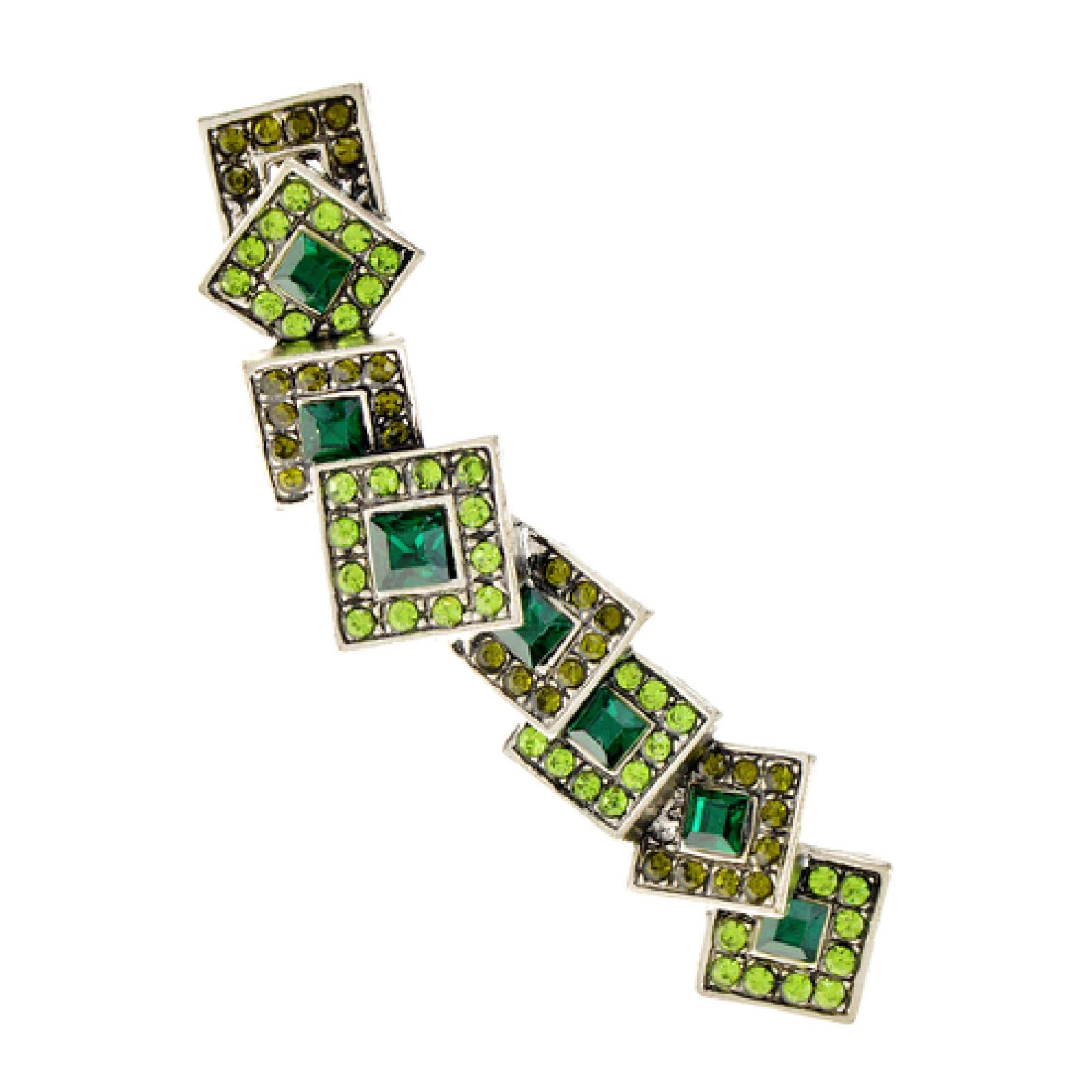 Elegant Rhinestone Geometric Square Brooch Pin for Women - Fashion Lapel Pins Jewelry Gift for Girls & Ladies - Perfect for Jackets, Blazers, Scarves & Hat Accessories