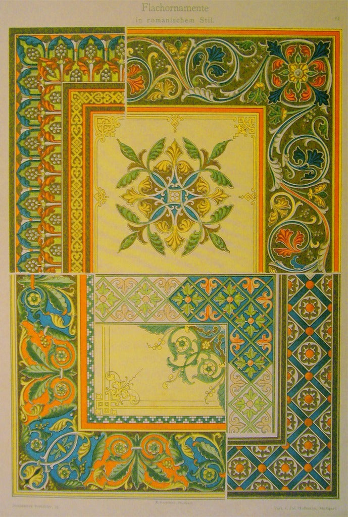 1900 Original German Art Nouveau Poster - Vintage Decorator Print #4 for Home, Office & Gallery Wall Art Decor