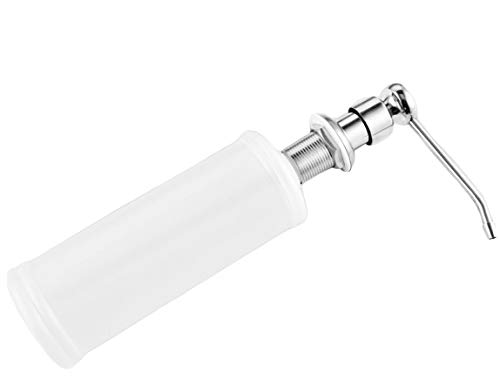 Stainless Steel Soap Dispenser for Kitchen - 350ML/11.8oz Dish Soap Pump with One-Hand Operation | Perfect for Kitchen Sink, Countertop, and Bathroom Use