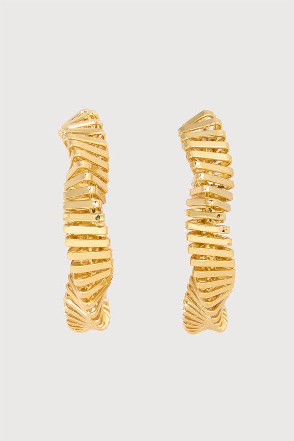 Trendy Twisted Multi Hoop Earrings for Women - Gold & Silver Layered Statement Earrings - Perfect for Parties, Date Nights & Everyday Wear