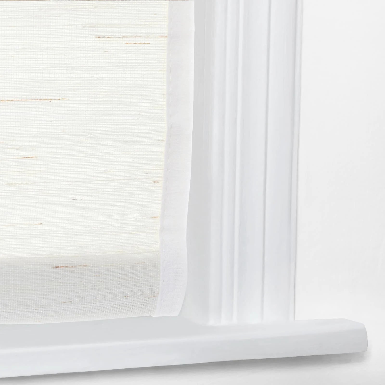 Rae Natural Ramie Jute Woven Wood Window Shades - Series D | Eco-Friendly Bamboo Blinds for Living Room, Bedroom & Office Privacy