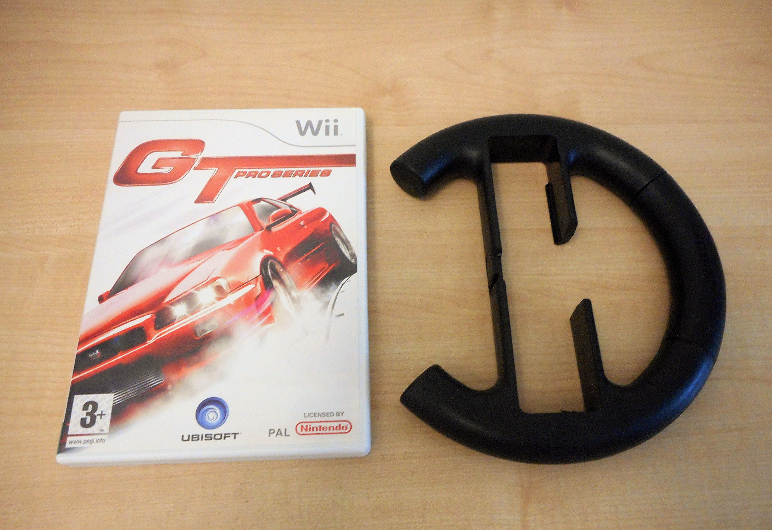 GT Pro Series Racing Wheel for Nintendo Wii - High Performance Steering Wheel Controller for Wii Racing Games - Perfect for Mario Kart, Need for Speed & More