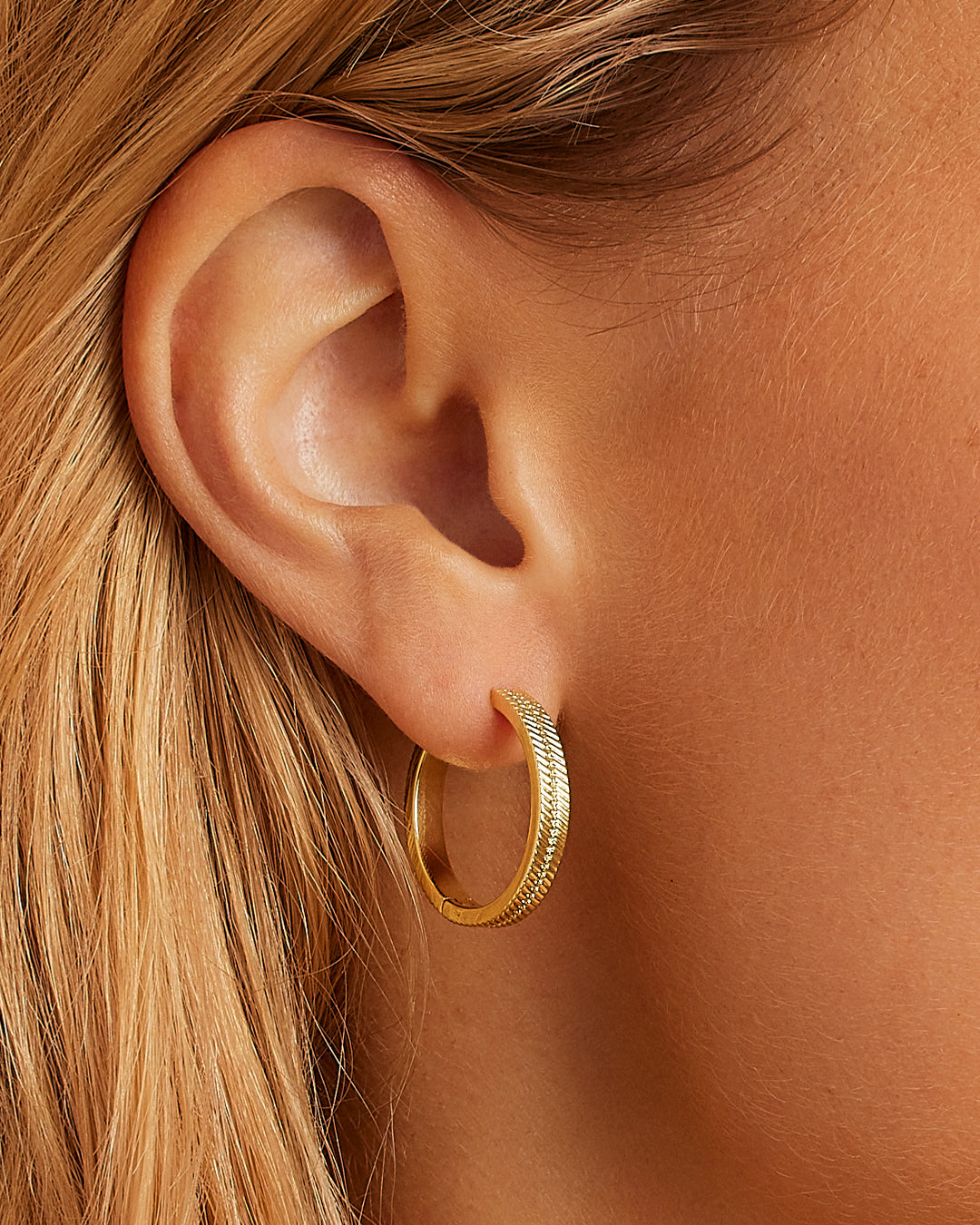 Venice Hoops Earrings - Trendy Gold Plated Dangle Hoops for Women | Perfect for Parties, Weddings & Everyday Wear