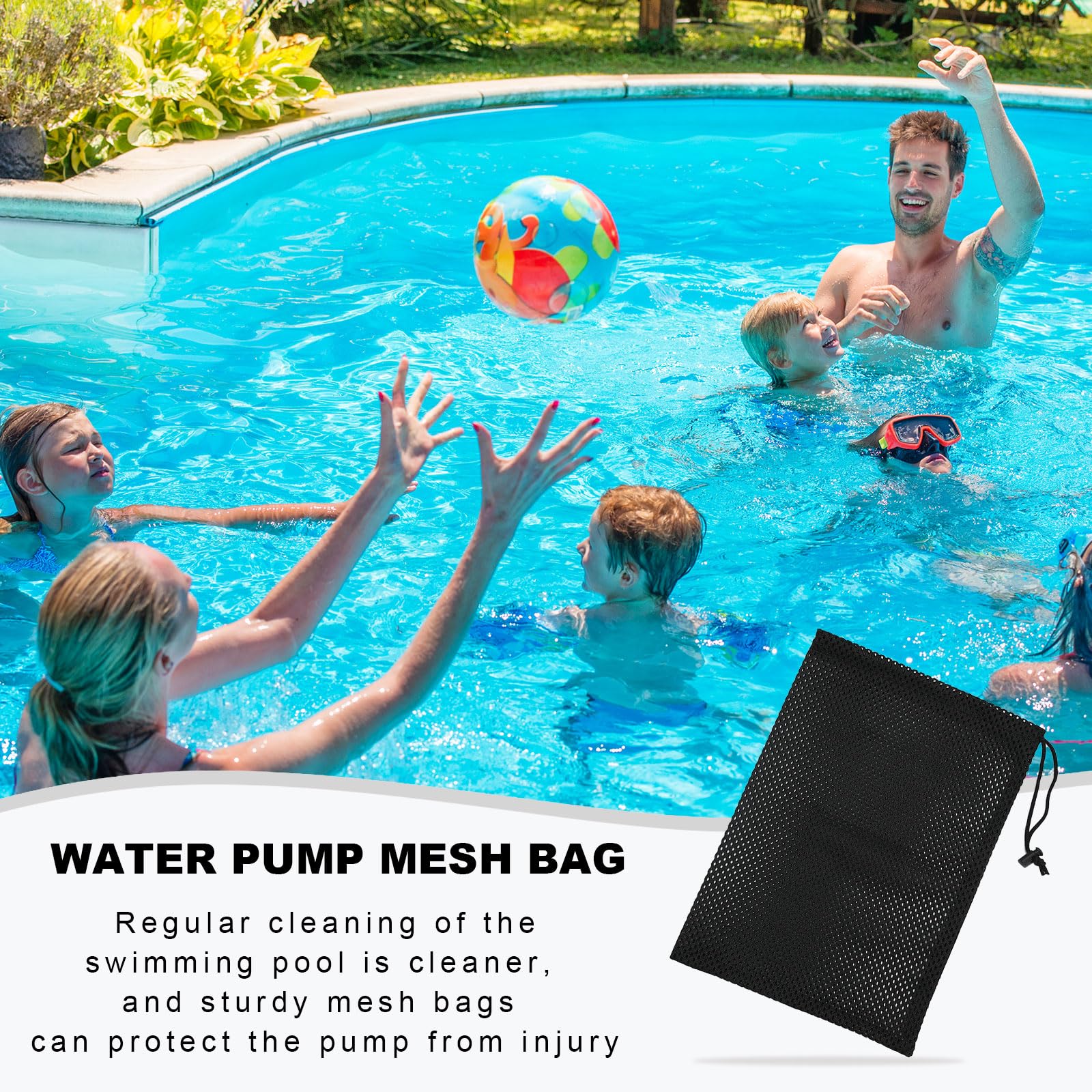 4 Pcs Pump Filter Bags for Aquarium Pond Garden - Mesh Net Bags for Water Filtration