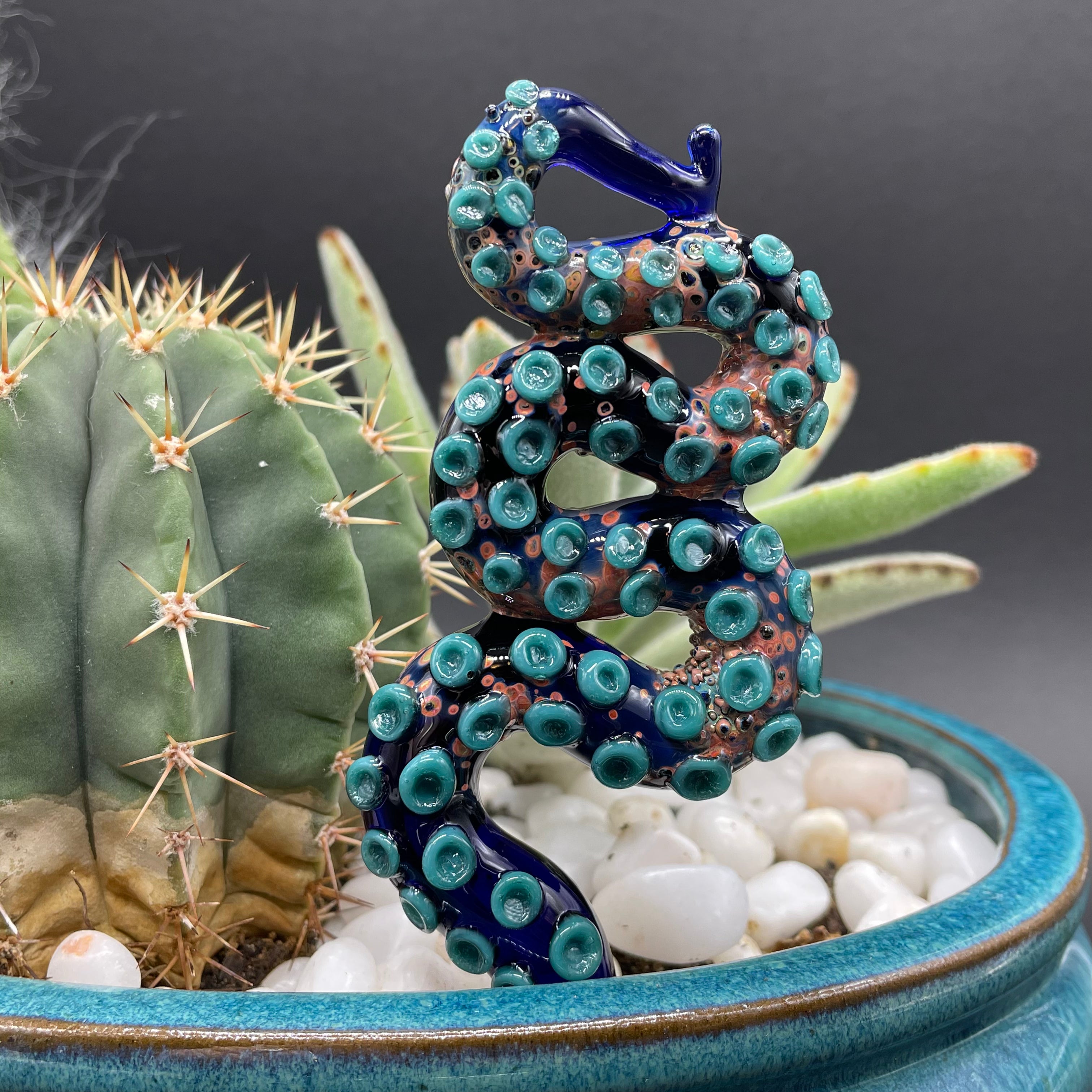 Unique Tentacle Plant Decor - Artificial Succulent Home & Office Decoration for Boho, Halloween & Gothic Themed Spaces