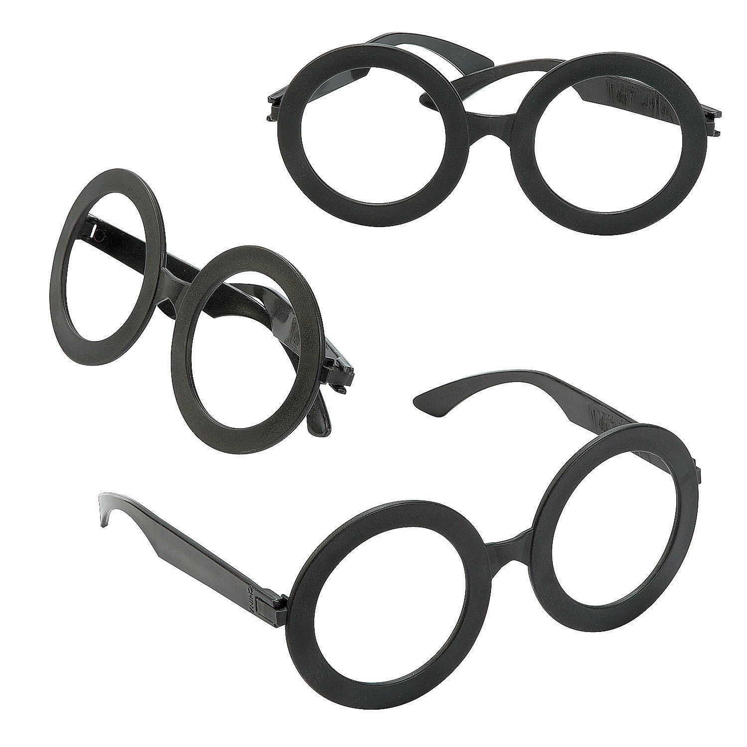 Fun Express Plastic Wizard Glasses - Halloween Costume Accessories for Kids & Adults - Perfect for Cosplay, Magic Shows, and Themed Parties