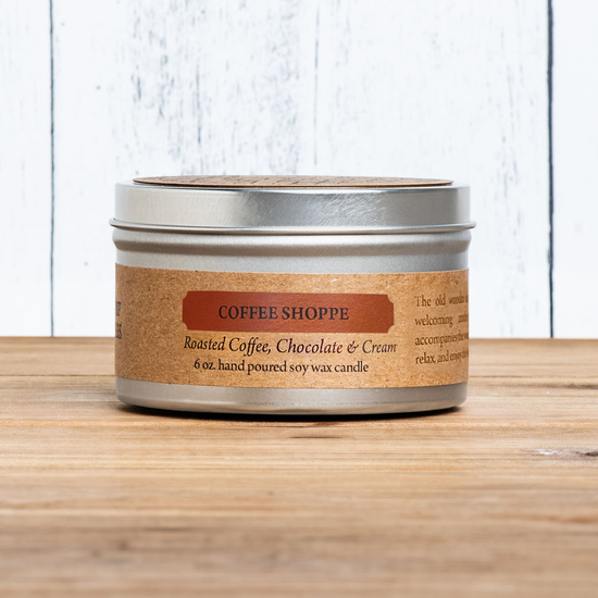 Cantrip Candles Coffee Shoppe Scented Soy Wax Candle - 6 oz | Handmade Aromatherapy Candle for Home, Office & Relaxation | Perfect Gift for Coffee Lovers