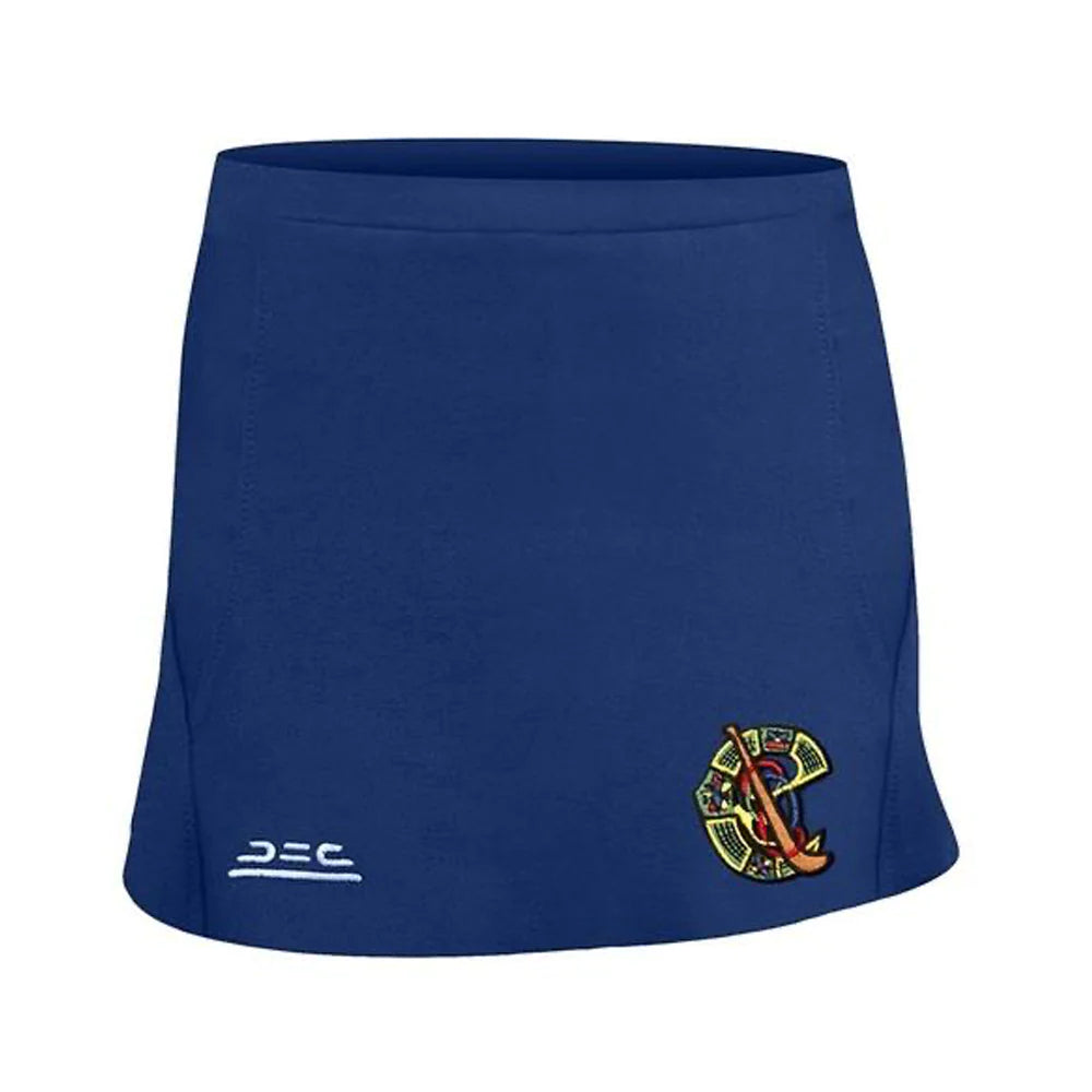 Atak Camogie Skort for Women - Navy Blue Athletic Skirt with Shorts - Perfect for Camogie, Field Hockey & Sports Training