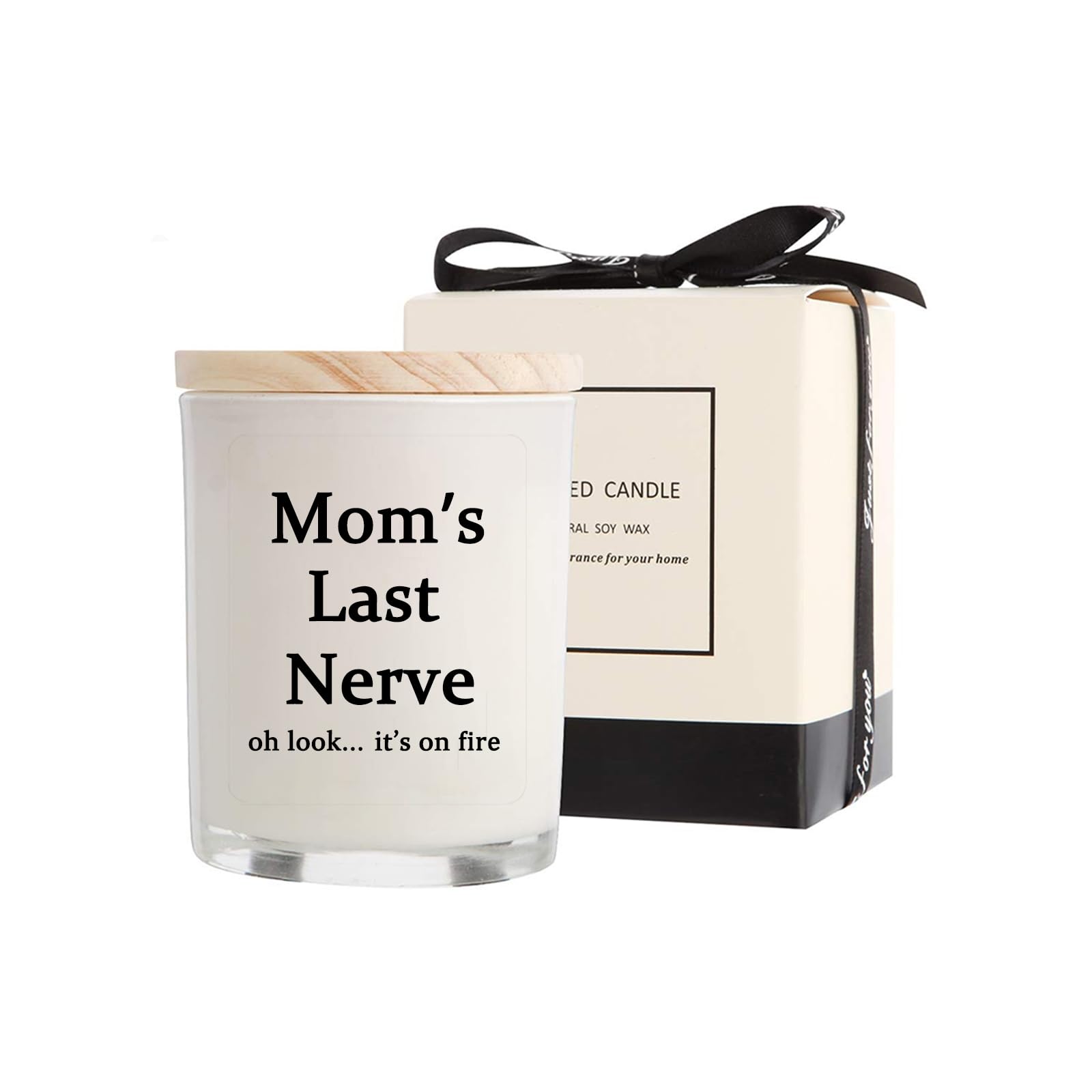 Vanilla Scented Candles (5.8oz) - Best Funny Gift for Mom from Daughter or Son - Perfect for Birthday, Mother's Day, Thanksgiving & Christmas - Relaxing Home Decor & Romantic Ambiance Candle