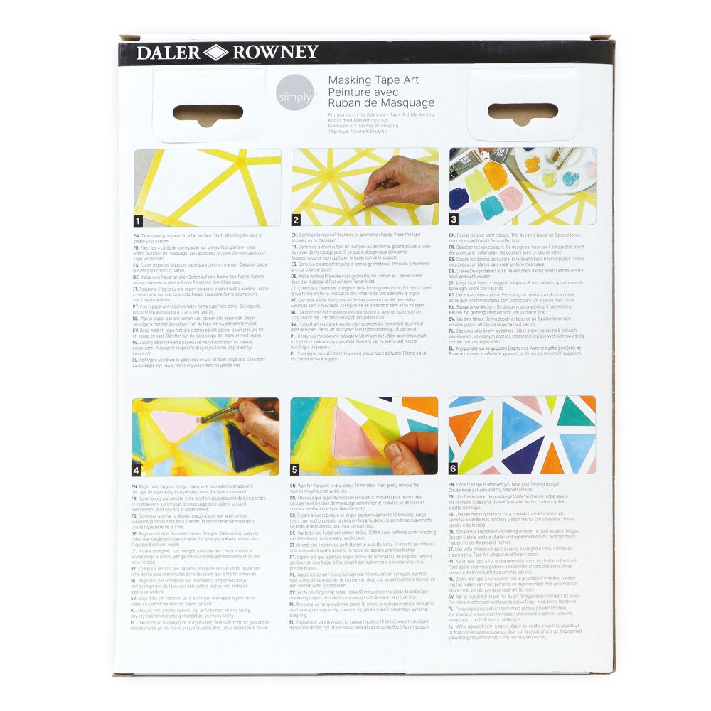 Daler Simply Masking Tape - Colorful Girls Craft Kit for DIY Scrapbooking, Art Projects & School Supplies | Perfect for Home, Classroom & Creative Activities
