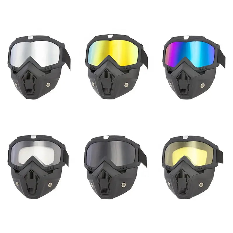 Best Half Helmet with Full Riding Goggles for Motorcycle Safety - Perfect for Cruiser, Scooter & ATV Riders