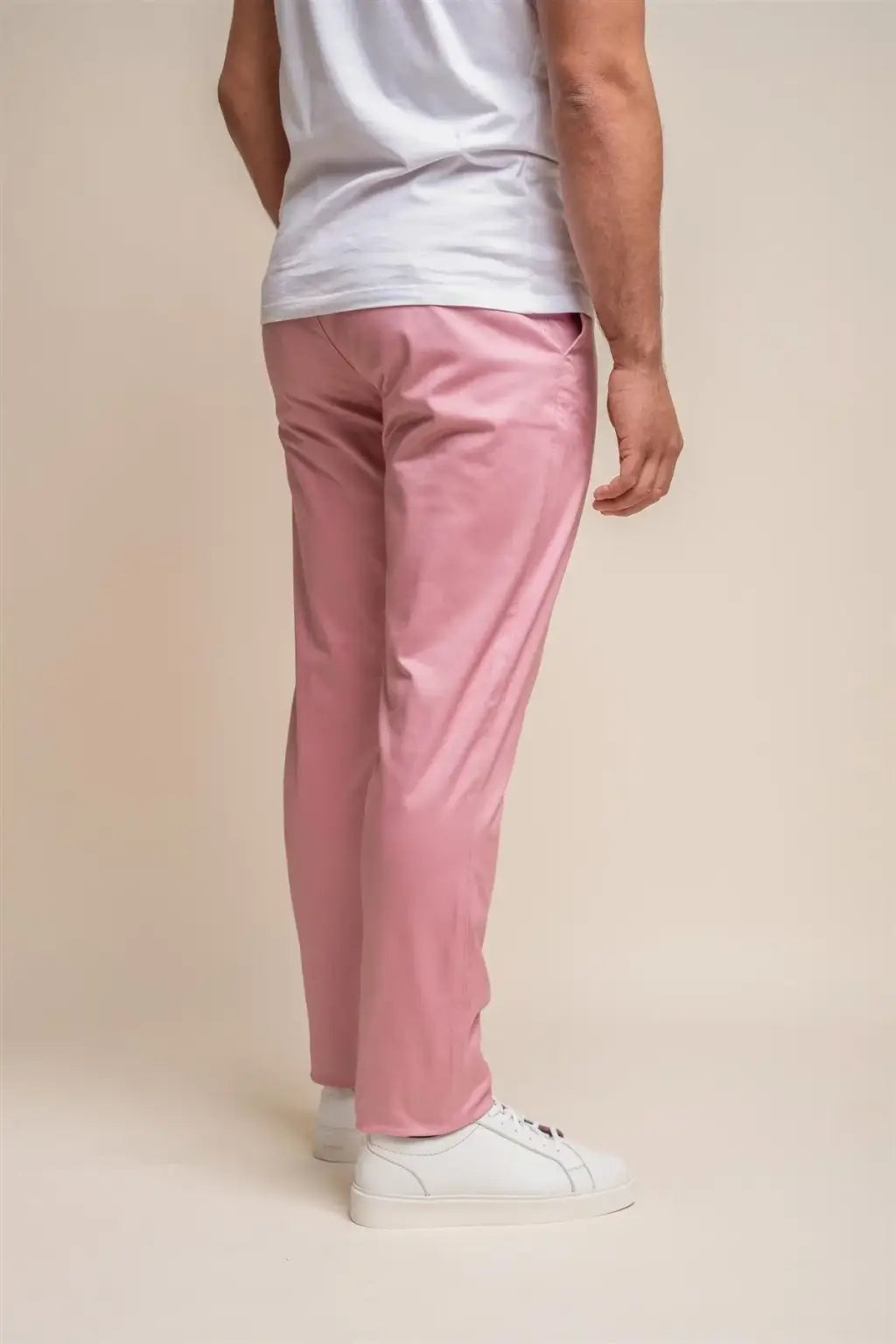 Cavani Men's Dakota Mauve Chino Pants - Slim Fit Casual Trousers for Work, Office & Everyday Wear | Comfortable Stretch Fabric for Business & Smart Casual Outfits