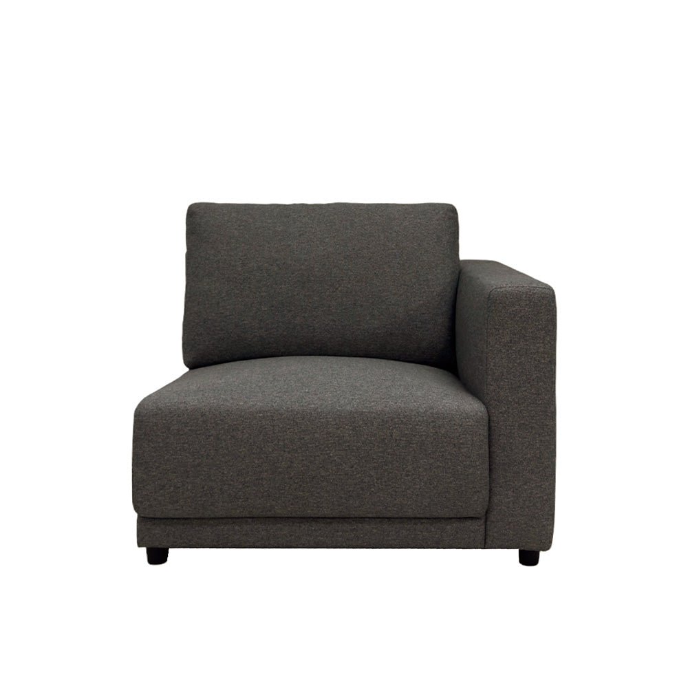 Modular Right Arm Chair with EcoClean Fabric - Ergonomic Office Chair for Home & Workspace - Comfortable Gaming & Study Chair for Long Hours Sitting