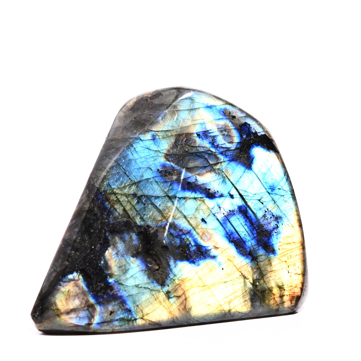Natural Labradorite Free Form Polished Stone - Healing Crystal for Meditation, Home Decor & Jewelry Making | Spiritual Energy & Chakra Balancing