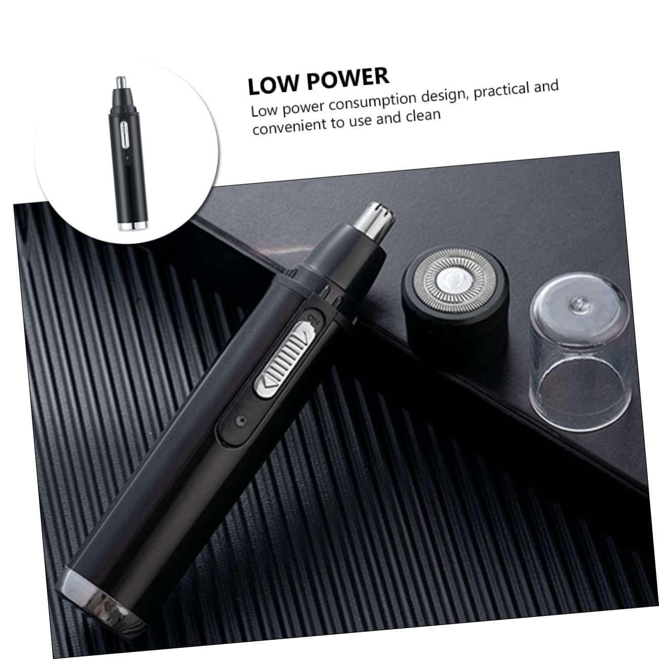 Men's Electric Nose Hair Trimmer - 3-in-1 Eyebrow, Beard & Ear Hair Groomer - Low Noise & Energy Efficient - Perfect for Travel, Home & Office Grooming