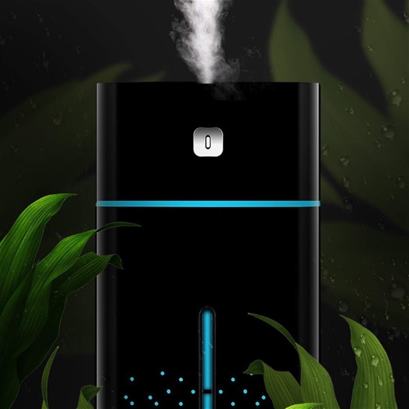 USB Aromatherapy Humidifier Diffuser with Essential Oils - Quiet Bedroom Humidifier with Night Light, Auto Shut-Off & Waterless Protection for Better Sleep & Air Quality