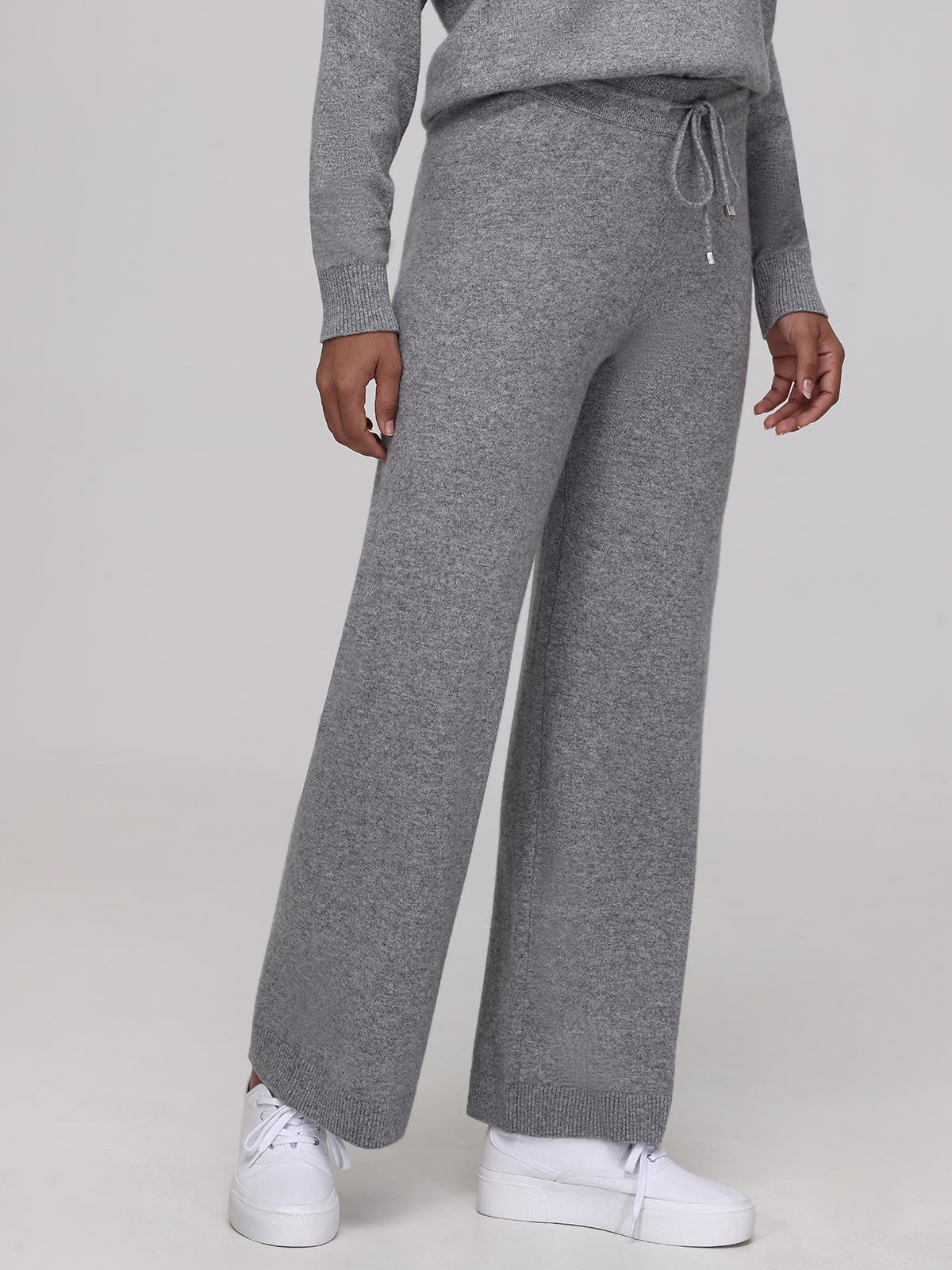 Willow Cashmere Straight Leg Pants for Women - Soft & Comfortable Winter Trousers - Office, Travel & Casual Wear