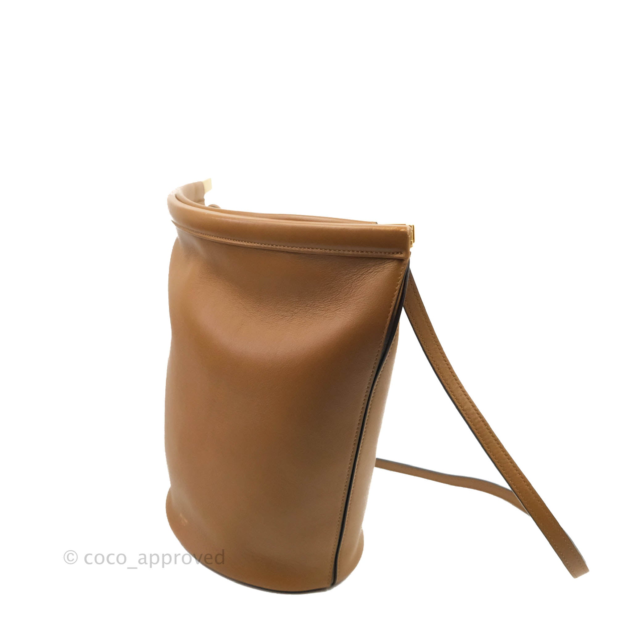 Celine Clasp Bucket Bag in Brown Leather - Luxury Shoulder Bag for Women | Perfect for Work, Travel & Everyday Use