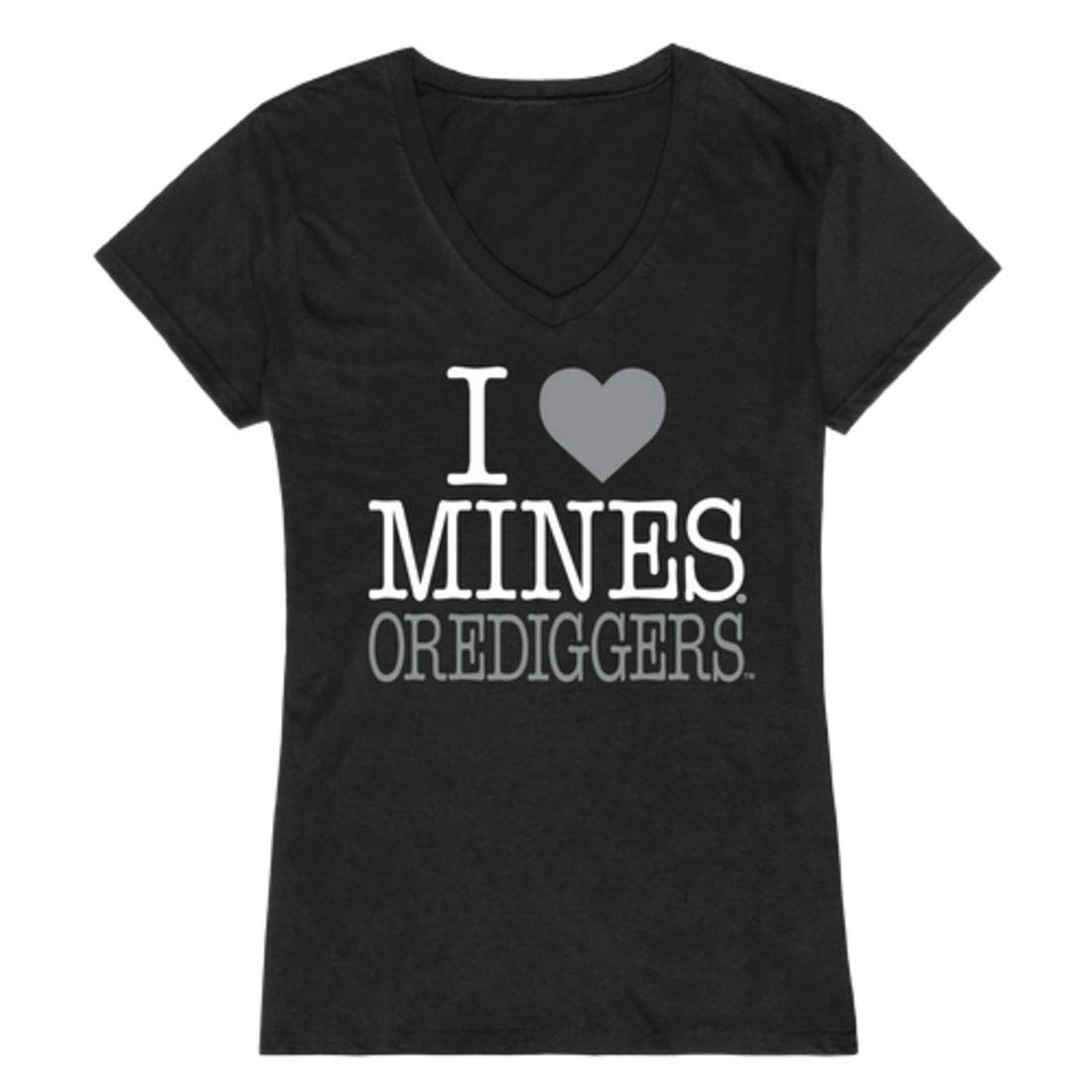 I Love Colorado School of Mines Orediggers Women's T-Shirt - Black | Comfortable College Fan Apparel for Game Day & Campus Life