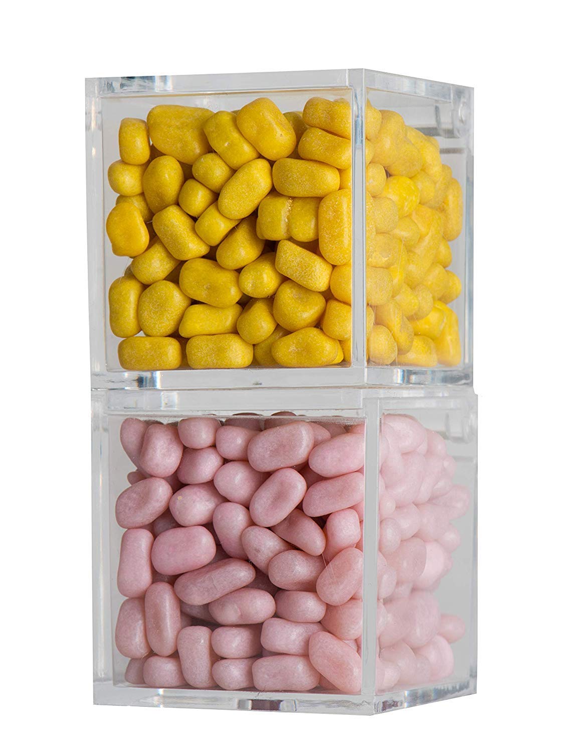 Hammont 36-Pack Clear Acrylic Storage Boxes - 8 Sizes (1.97