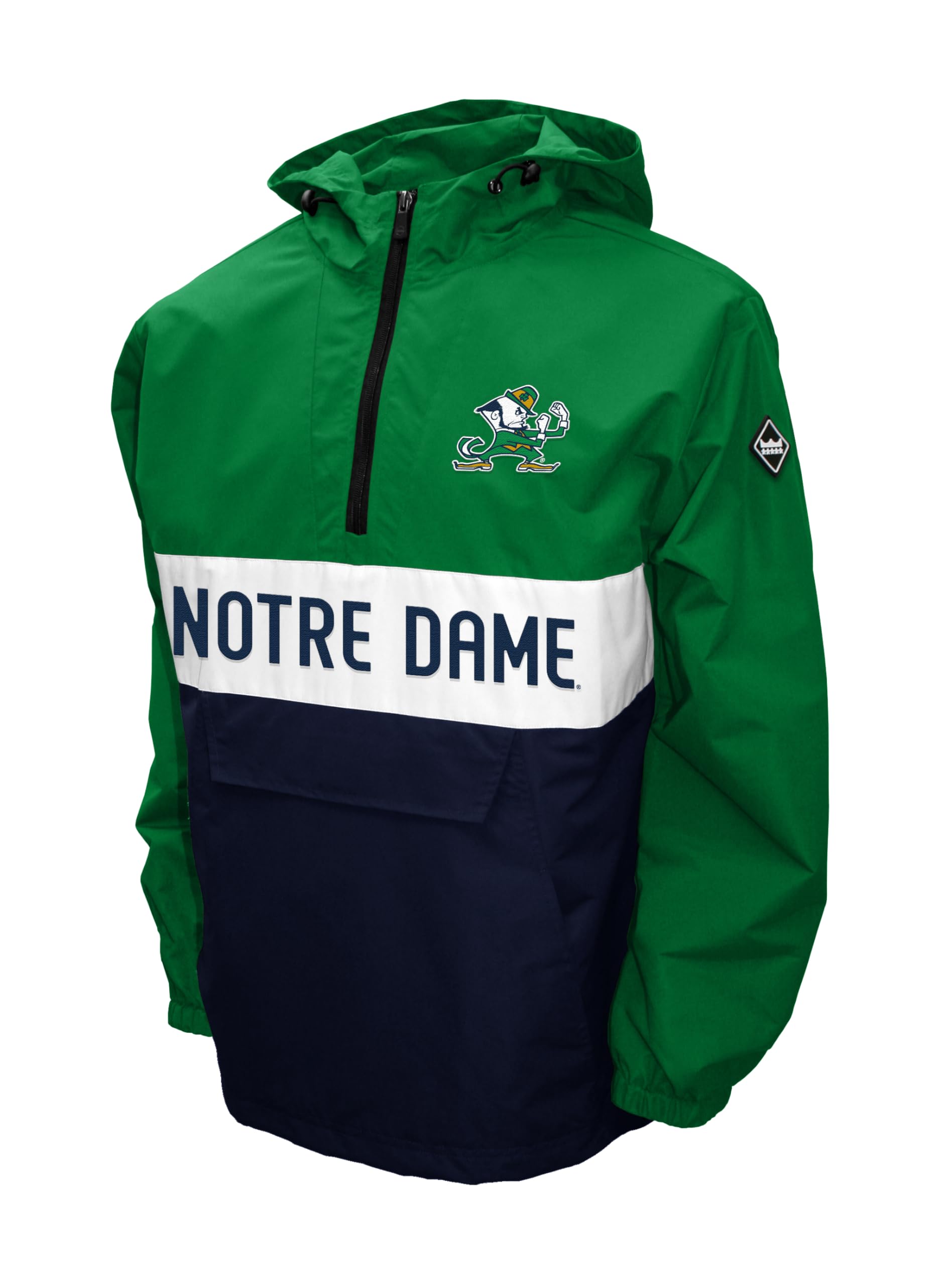 Men's NCAA Alpha Anorak Jacket - Lightweight Waterproof Windbreaker for College Sports Fans | Perfect for Football Games, Tailgating & Outdoor Activities