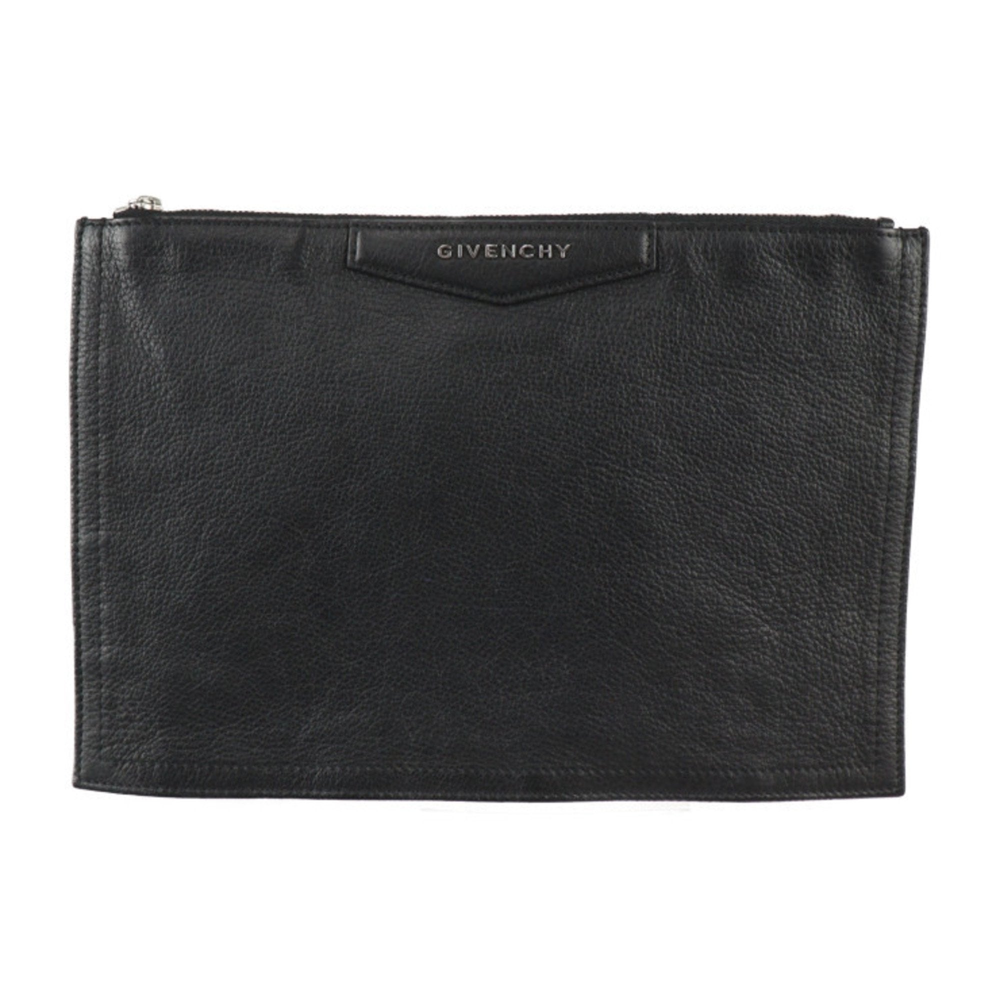 Elegant Black Leather Minimalist Clutch for Women - Slim & Stylish Evening Bag for Parties, Weddings & Date Nights