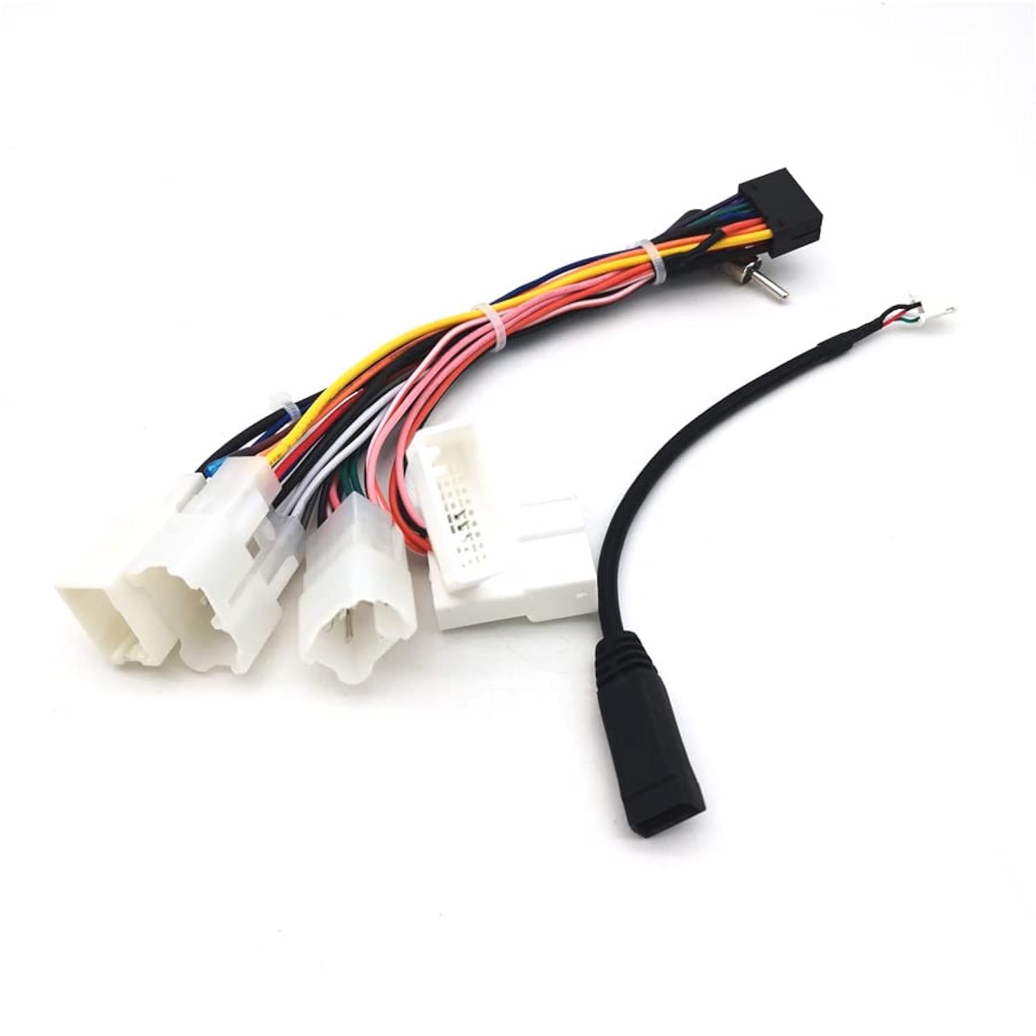 16-Pin Power Harness for Toyota Corolla, Camry, RAV4, Tacoma, Hilux, Prado & Highlander - Stereo Radio Wiring Harness Adapter with USB for Aftermarket Android GPS Navigation (Non-JBL) - Perfect for Car Audio Upgrades & DIY Installations