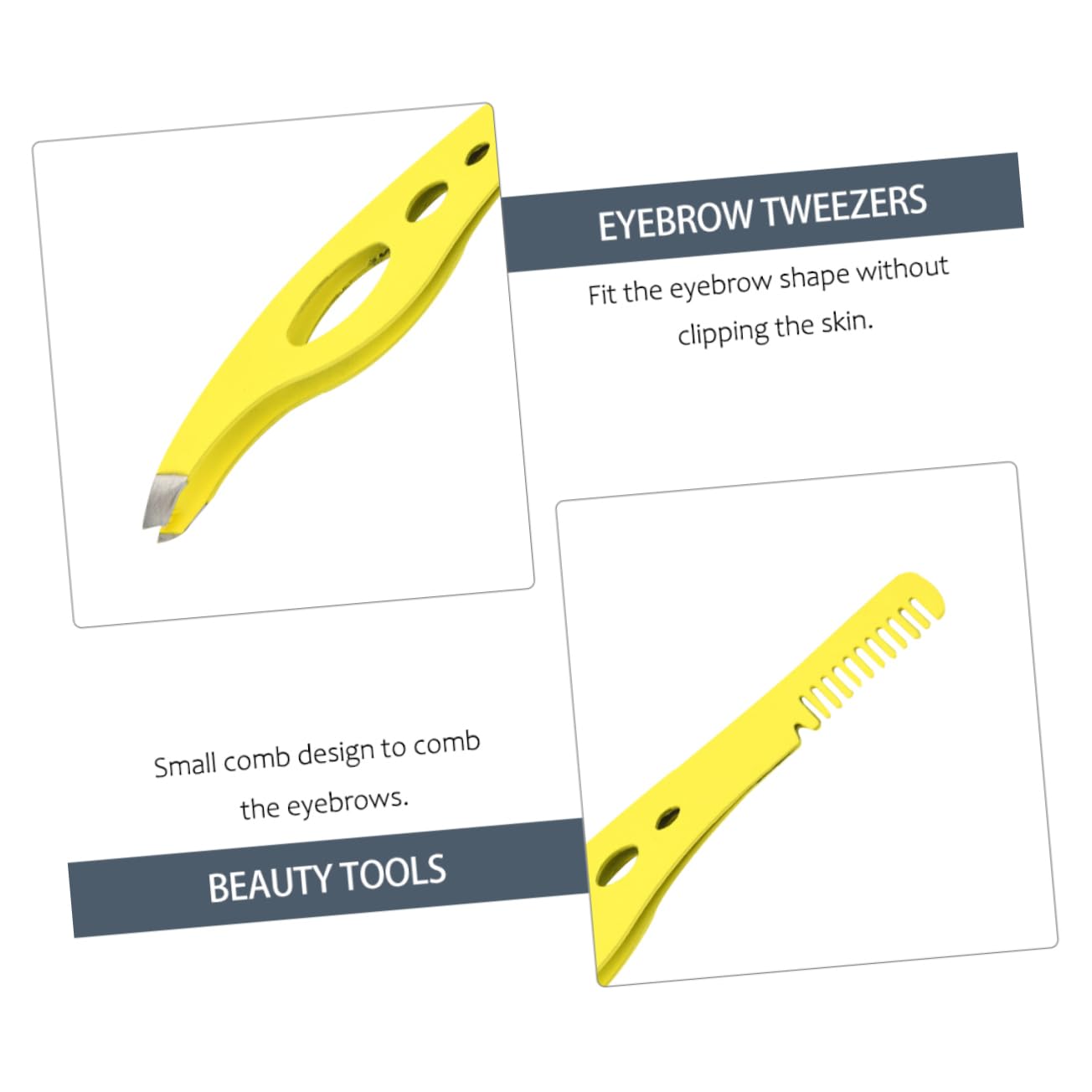 Didiseaon 4-Piece Stainless Steel Eyebrow Comb & Tweezers Set - Professional Hair Plucking Tool, Brow Lift Kit, Eyebrow Clamps & Trimmer for Precise Shaping - Perfect for Eyebrow Grooming, Makeup Application & Salon Use