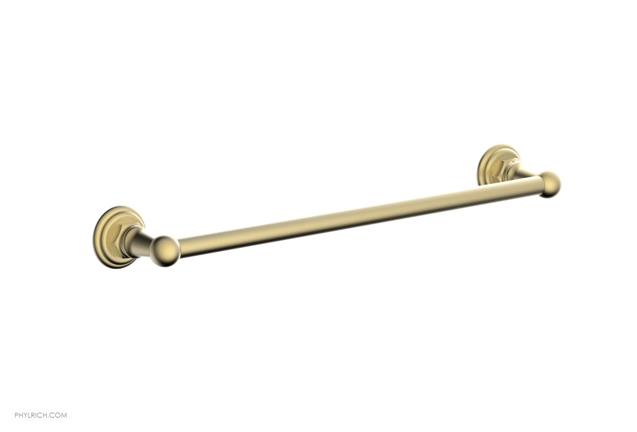 HEX TRADITIONAL 18-Inch Chrome Towel Bar - Bathroom Towel Rack for Hand & Bath Towels - Perfect for Modern & Traditional Bathrooms (50070)