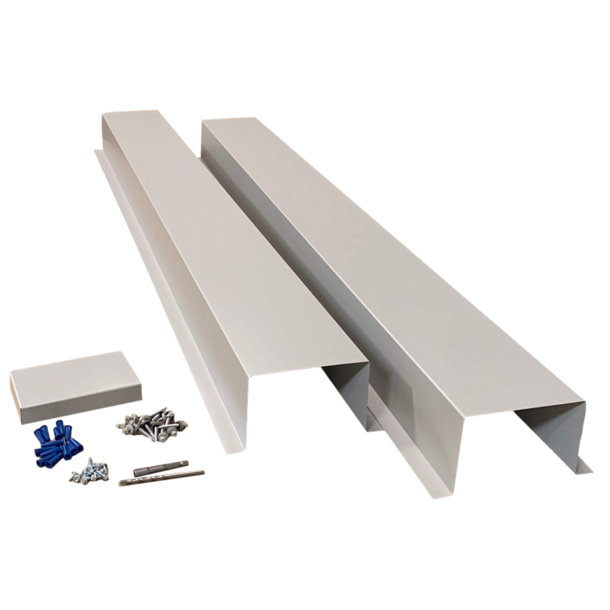 EAGLE 1 Metal Line Set Cover Kit for Mini Split & Central AC Heat Pump - 6x4 Light Grey - Durable HVAC Protection for Indoor/Outdoor Use - Home & Commercial Installation