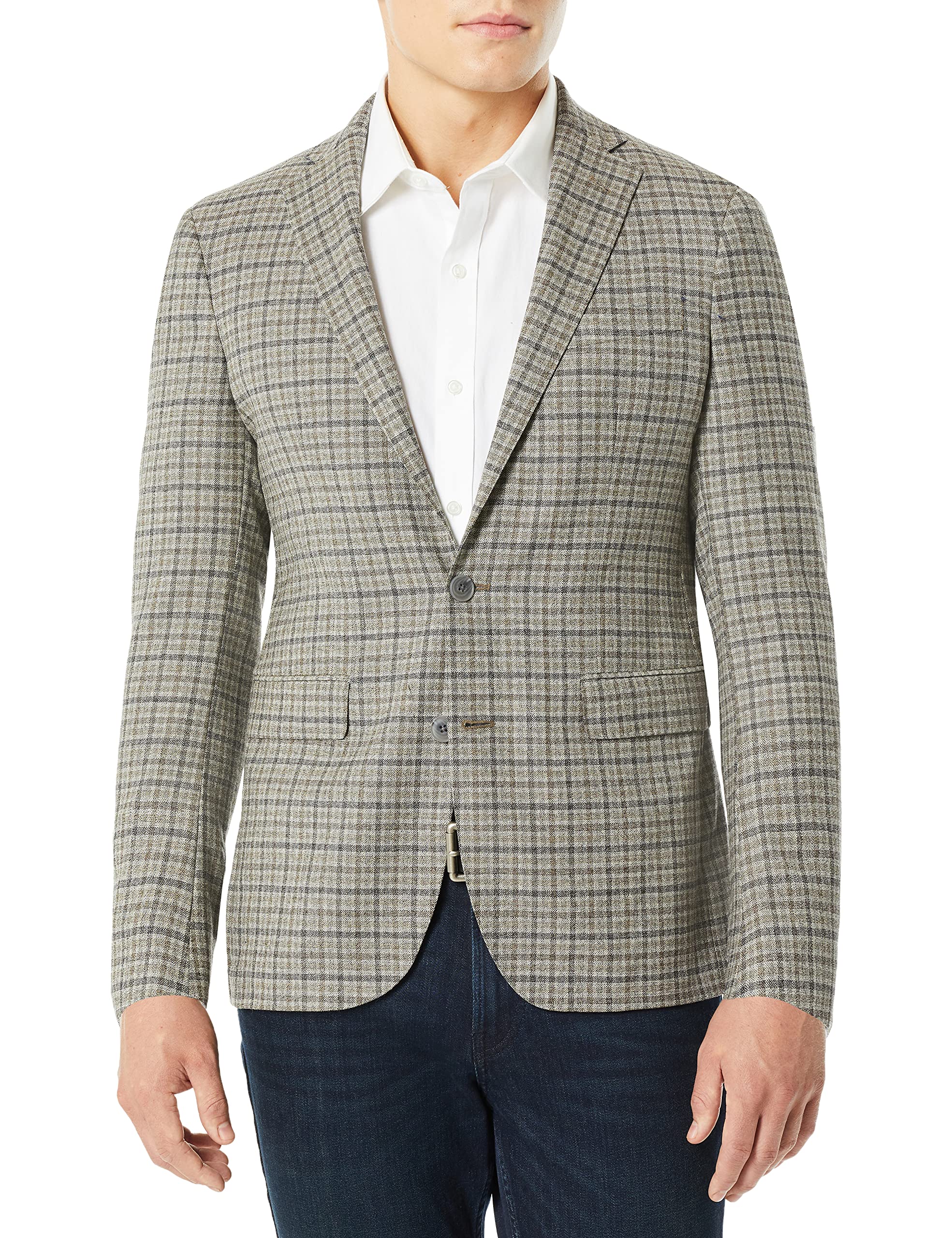 Cole Haan Men's Slim Fit Blazer - Lightweight Stretch Wool Sport Coat for Business, Office & Formal Events | Classic Tailored Jacket for Weddings, Interviews & Professional Occasions
