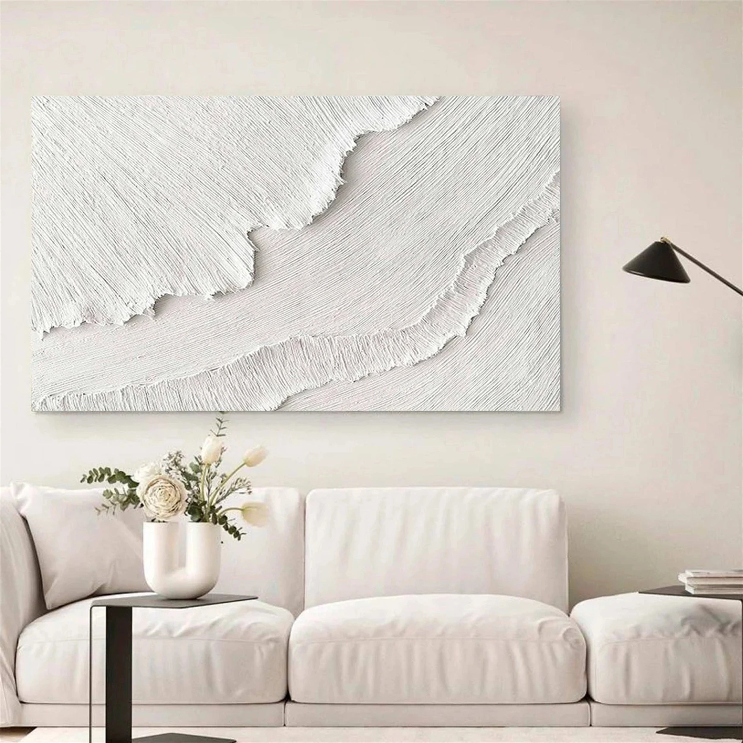 Ocean and Sky Painting #OS 098 - Handmade Canvas Wall Art for Home & Office Decor - Perfect for Living Room, Bedroom, or Office Wall Decoration