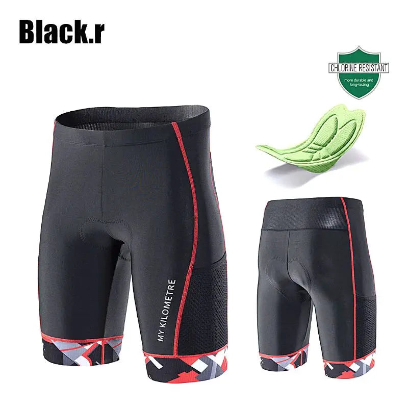Men's Triathlon Cycling Shorts - Quick Dry, Comfortable & Breathable for Swim, Bike, Run - Perfect for Triathlons, Training & Outdoor Sports