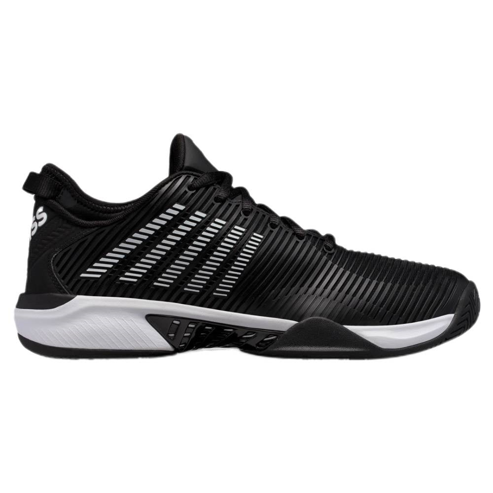 K Swiss Hypercourt Supreme Men's Tennis Shoes - Black & White | Lightweight Performance Court Shoes for Men | Ideal for Tennis, Pickleball & Casual Wear