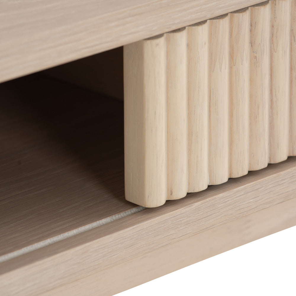 LUDLOW White Wash Oak Study Desk - Modern Home Office Desk for Working, Writing & Studying - Perfect for Small Spaces & Home Offices