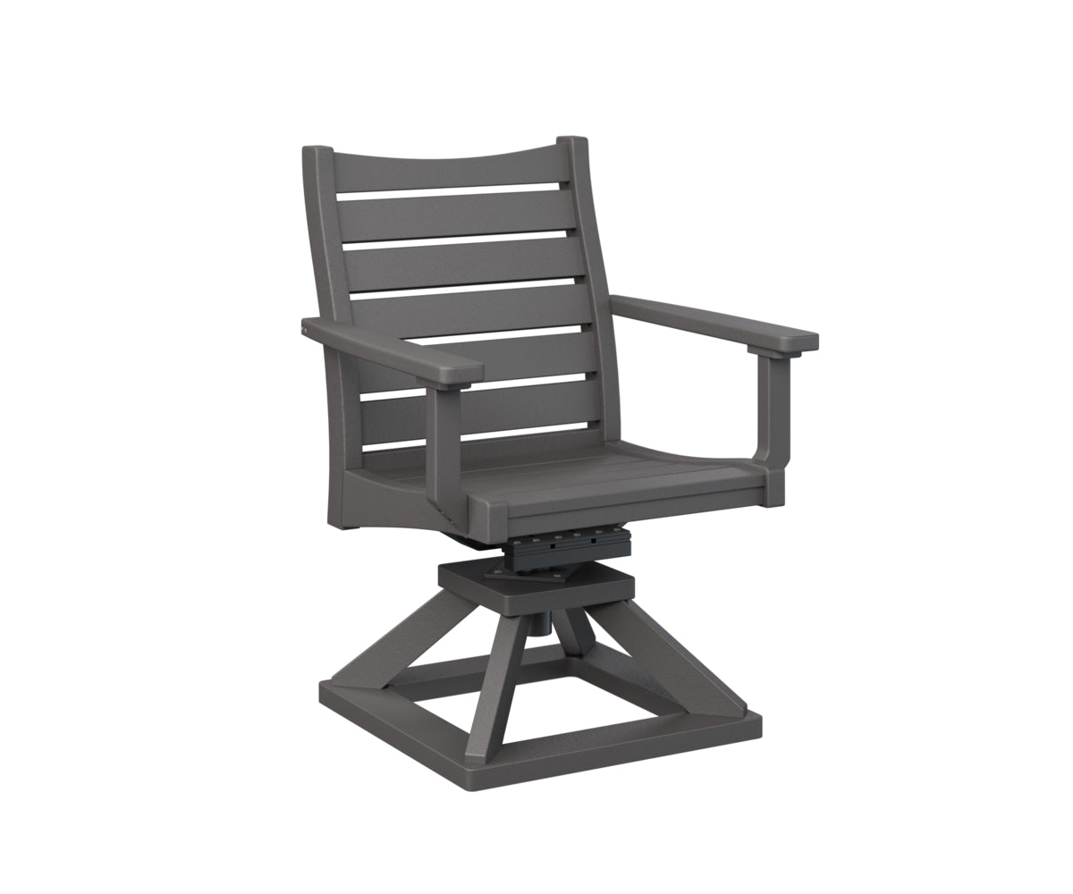 Berlin Gardens Bristol Swivel Rocker Dining Chair - Patio, Garden, Porch & Outdoor Relaxation - Comfortable Rotating Rocking Chair for Dining & Lounging