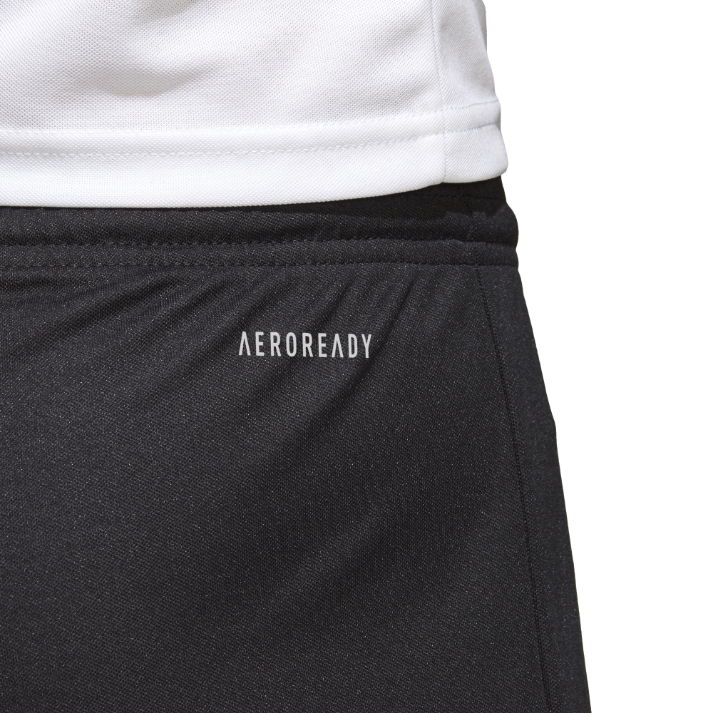 Adidas Youth Parma 16 Soccer Shorts - Black/White - Breathable Moisture-Wicking Athletic Shorts for Boys - Perfect for Soccer Training, Gym Workouts and Casual Wear
