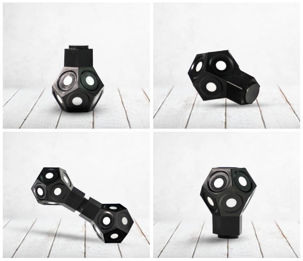 AESUB Dice Target Kits - 6mm Retro Reflective Markers for 3D Scanning, Motion Capture & Surveying | High-Visibility Tracking Tools for Professionals