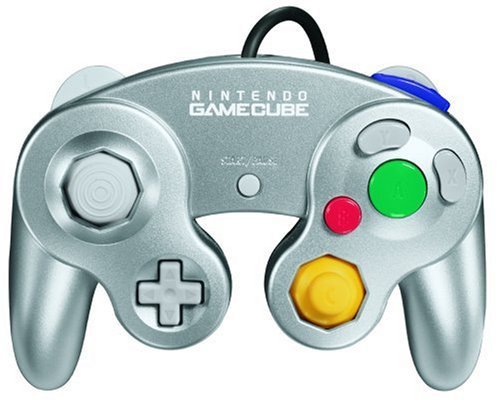 Original Nintendo GameCube Controller Platinum (Renewed) - Classic Gaming Accessory for Super Smash Bros, Mario Kart & Retro Game Nights