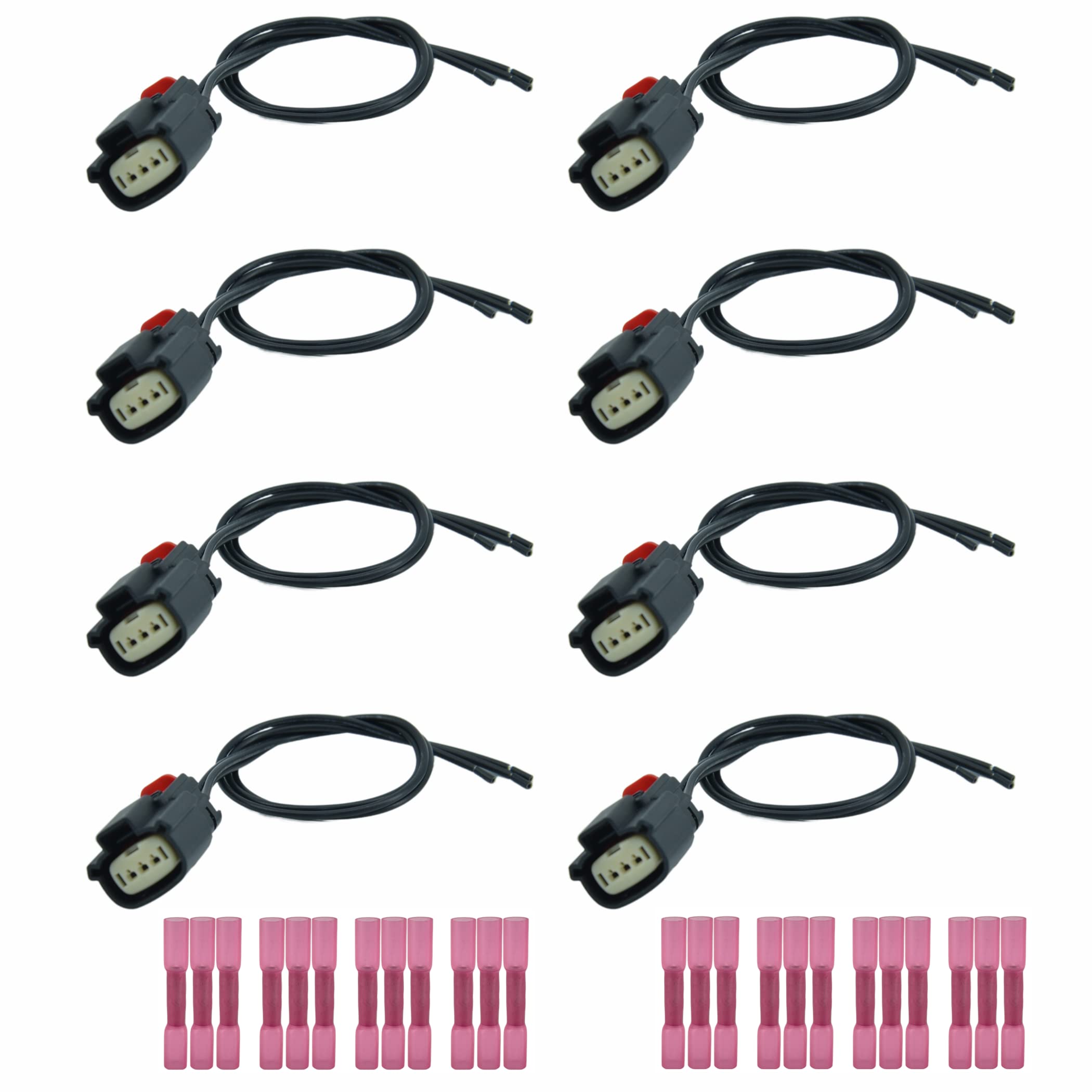 8pcs Ignition Coil Connector Plug Compatible with Ford F150 2013-2019 V6 V8 Flex - Replaces 9U2Z14S411EA S2280 WPT931 - Perfect for Engine Tune-Up & Performance Enhancement