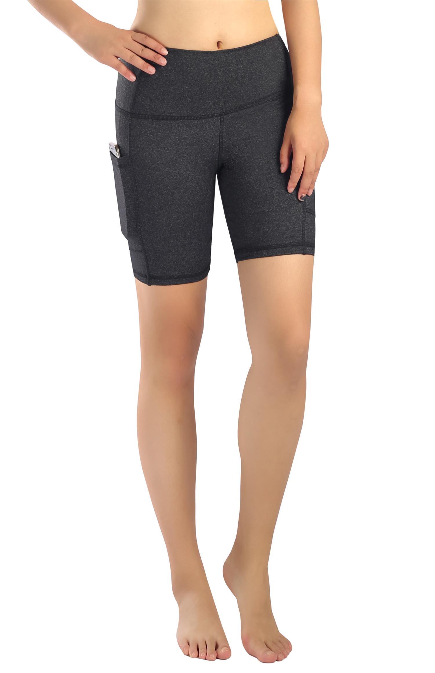 Flatik Women's Yoga Shorts - High Waisted Running & Workout Shorts for Women - Breathable Activewear for Yoga, Gym, Jogging & Lounge Wear