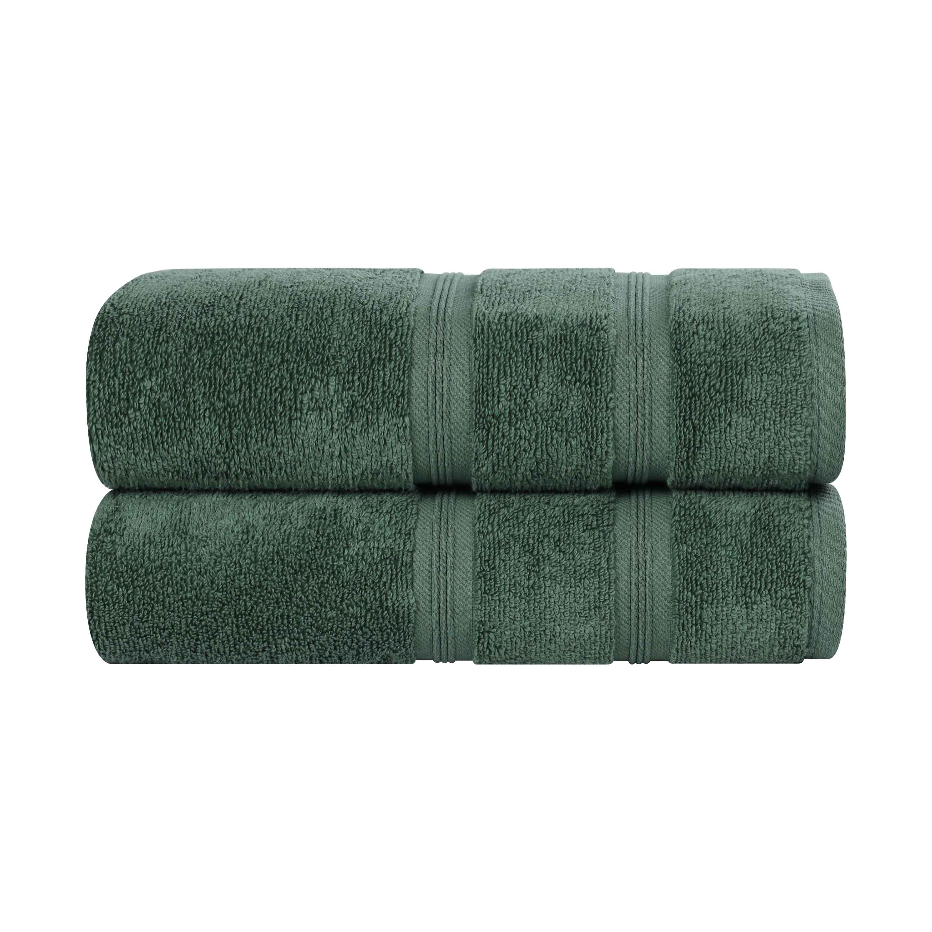 Premium Smart Dry Zero Twist Cotton Bath Towels Set of 2 - Ultra Soft, Absorbent Medium Weight Bath Sheets for Spa, Gym & Luxury Home Use