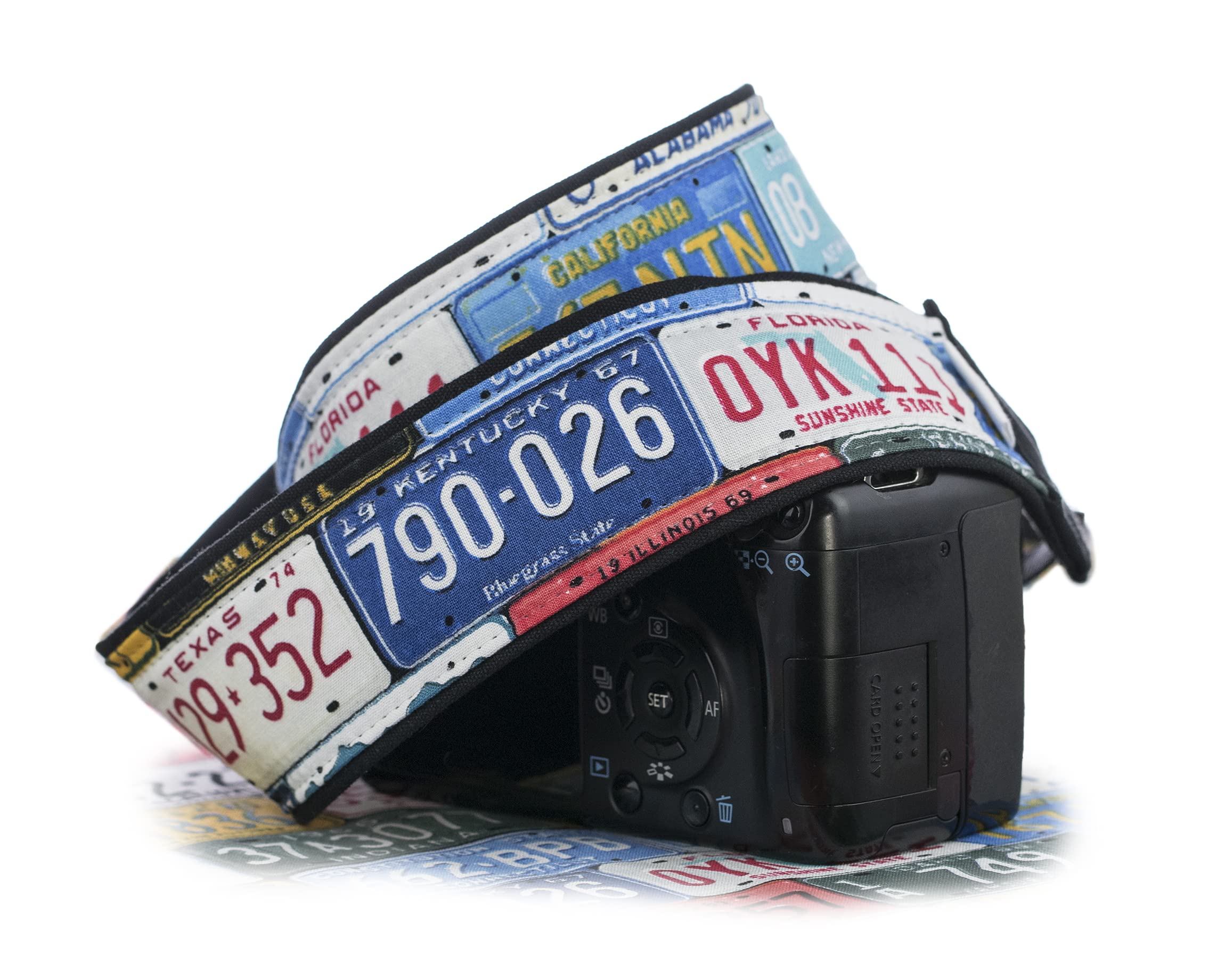 Best License Plate Camera Strap - Durable & Adjustable for DSLR & Mirrorless Cameras - Perfect for Car Photography & Road Trips