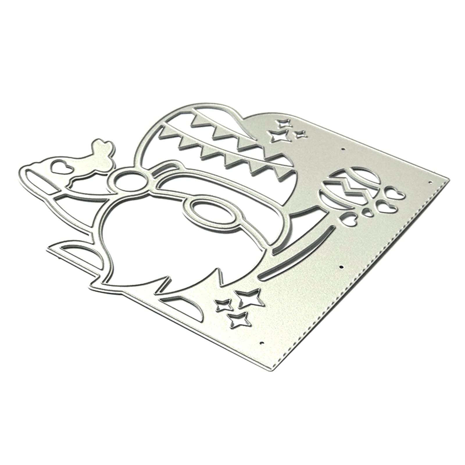 Easter Gnome Metal Cutting Dies - DIY Scrapbook Album Paper Card Template for Easter Crafts, Home Decor, and Holiday Card Making