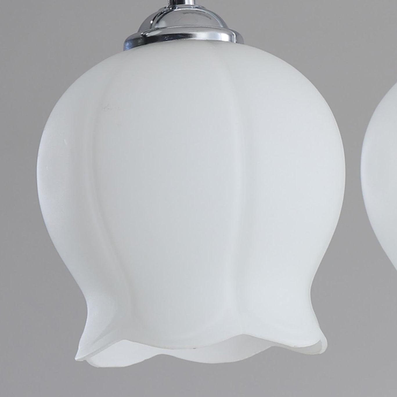 Modern Floral Glass Pendant Lamp - Elegant Ceiling Light for Dining Room, Bedroom, or Living Room Decor