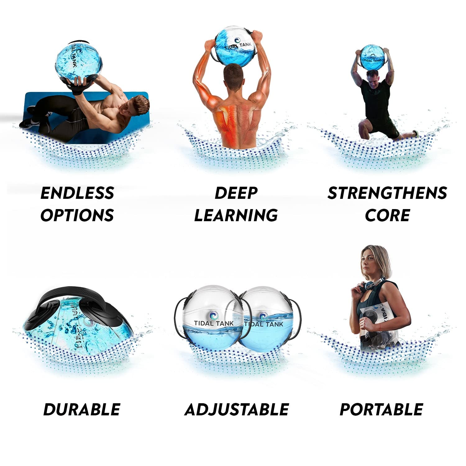 **Sphere Mini Heavy Bag Aqua Ball - Adjustable Water & Sand Weight Set for Home Gym - Portable Fitness Equipment for Strength Training & Workouts - Perfect for Home, Travel & Outdoor Exercise**