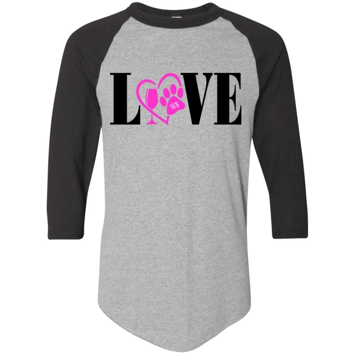 WineyBitches.co Women's Colorblock Raglan Jersey T-Shirt - Trendy Casual Tee for Everyday Wear & Lounge