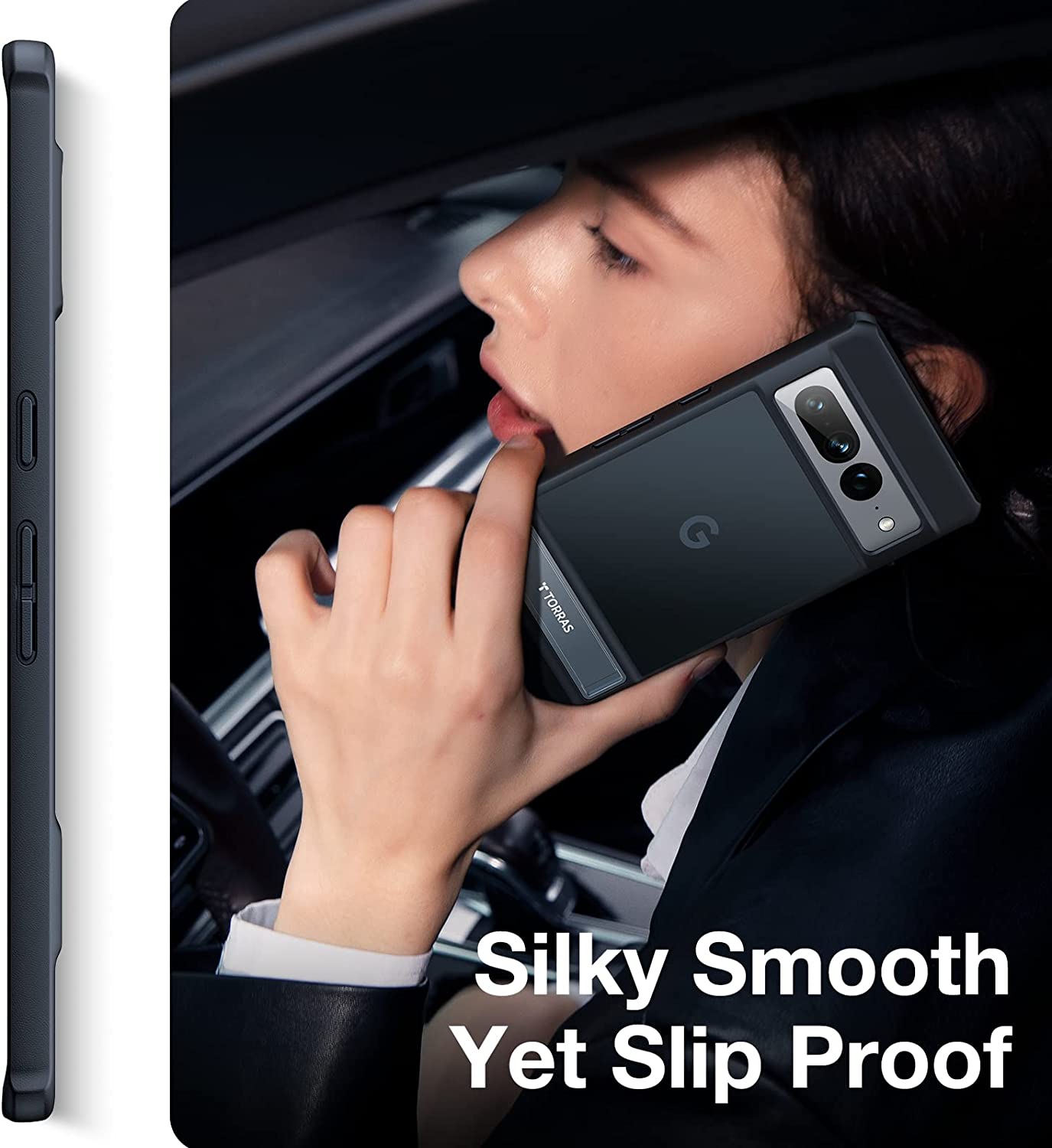 Google Pixel 7 Pro Case 6.7 Inch - Matte Black Translucent Protective Phone Cover | Slim Shockproof Cover for Work, Travel & Everyday Use
