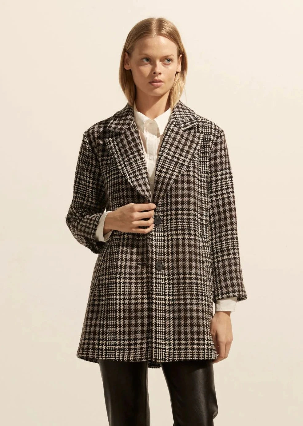 Zoe Kratzmann Alight Boucle Coat - Women's Elegant Knitted Wool Blend Jacket for Fall & Winter | Perfect for Office, Date Night & Special Occasions